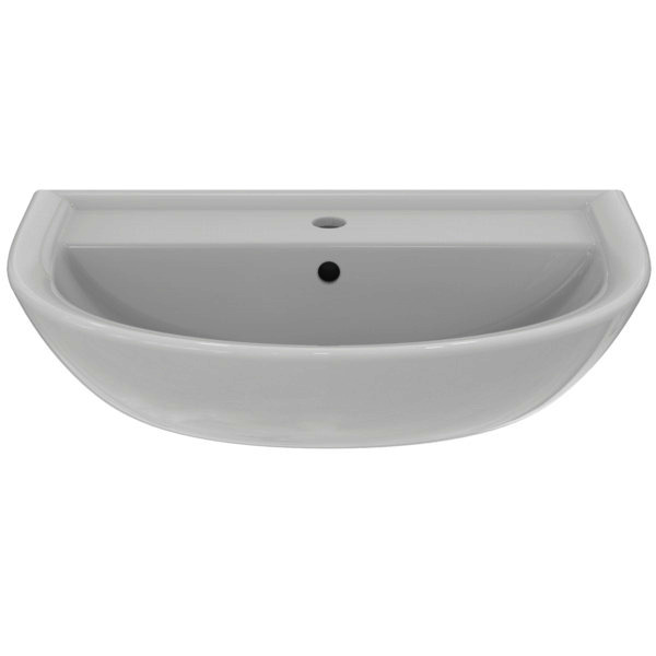 IS Waschtisch Eurovit, 1 Hl., m.Ül., 635x495x180mm, Weiß