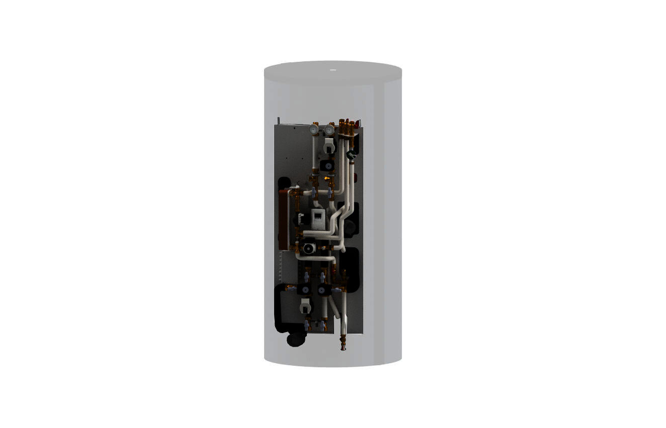 Kermi Hydromodul, Heizkreis gemischt 9m FriWa Cu,Zirkulation,Speicherschichtung