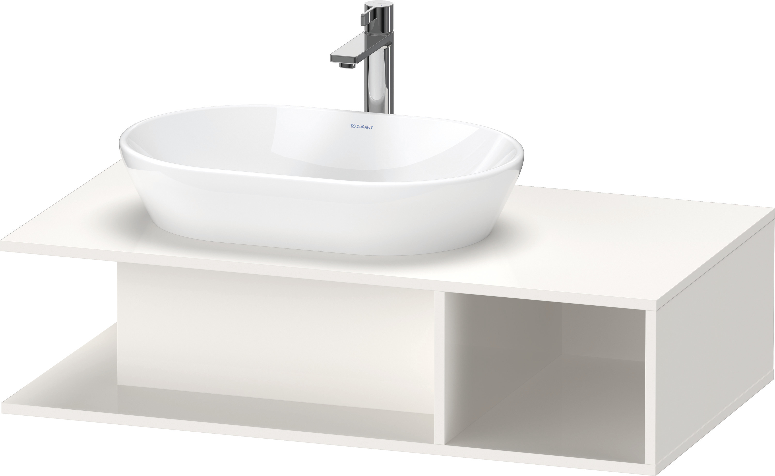 Duravit D-Neo WTU wandh.,1 offenes Fach r., 260x1000x550mm, Weiß Hochglanz