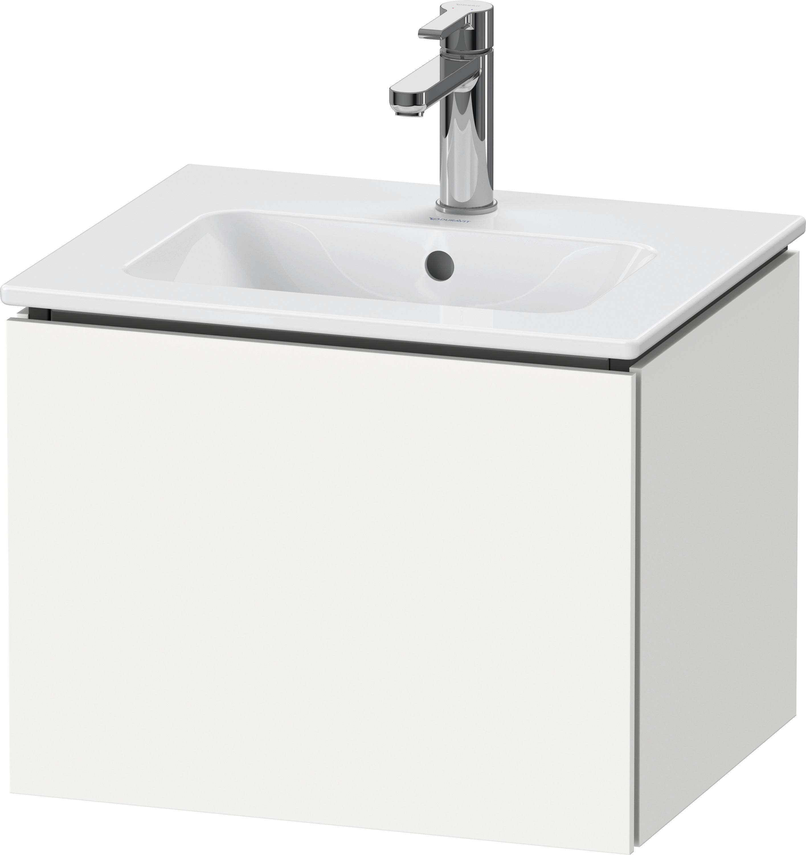 DU WTU L-Cube wandhängend, 1 Auszug 400x520x421mm, Weiß Matt