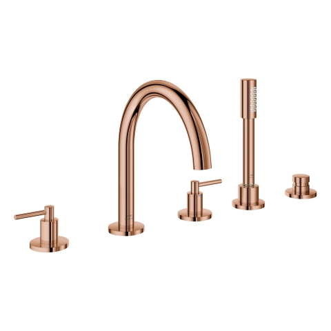 GROHE 5-Loch-Wannen-Kombination Atrio 29407 FMS Hebelgriff warm sunset