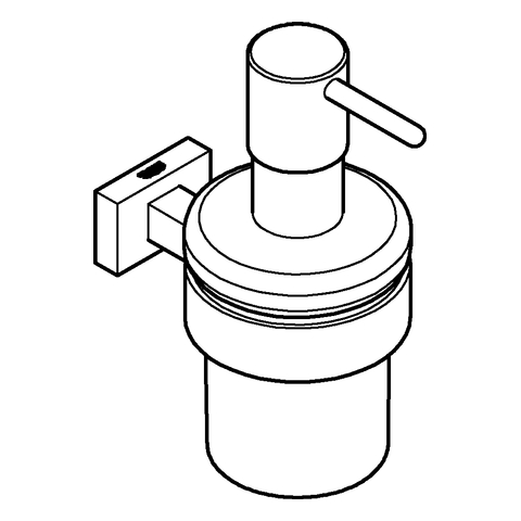 GROHE Seifenspender Essentials Cube 40756_1 mit Halter chrom