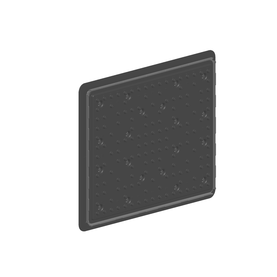 Dornbracht RB eckig ERSATZTEILE 04120506210 300  x 240 mm Platin gebürstet