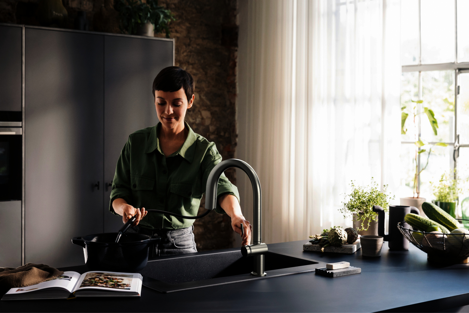 Hansgrohe SodaSystem 210 Aqittura M91 Ausziehauslauf 1j sBox Starter Set ST