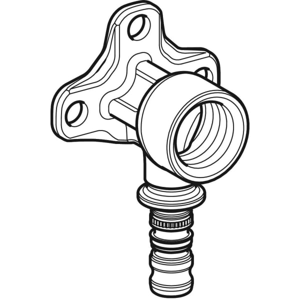 Geberit Mepla Anschlusswinkel 90Gr Rg d26-Rp3/4 L:52mm