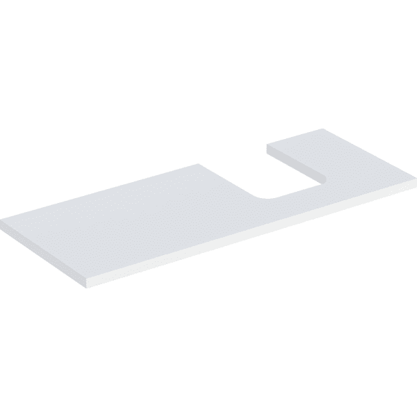 Geberit ONE WT-Pl. Aus re für AWT Schalenform 120x3x47cm, weiß matt