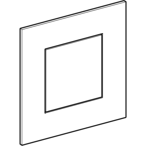 Geberit Typ 40 BetPl., eckig, für UR-Strg. pneum. Sp., kundenspez., galva./lackiert