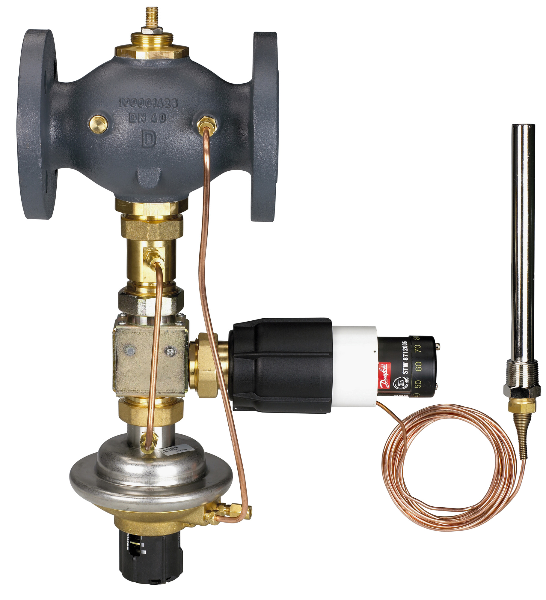 Danfoss Diff.Druck.+ V,stromreg.AVPQT Kvs 206, 0,2/0,2 - 1,0 bar, Flansch