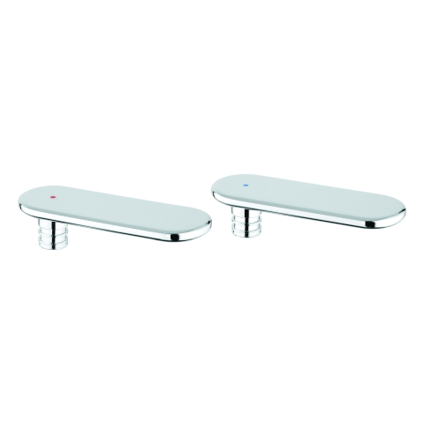 GROHE Griffpaar 48305 Markierung blau/rot für Veris chrom