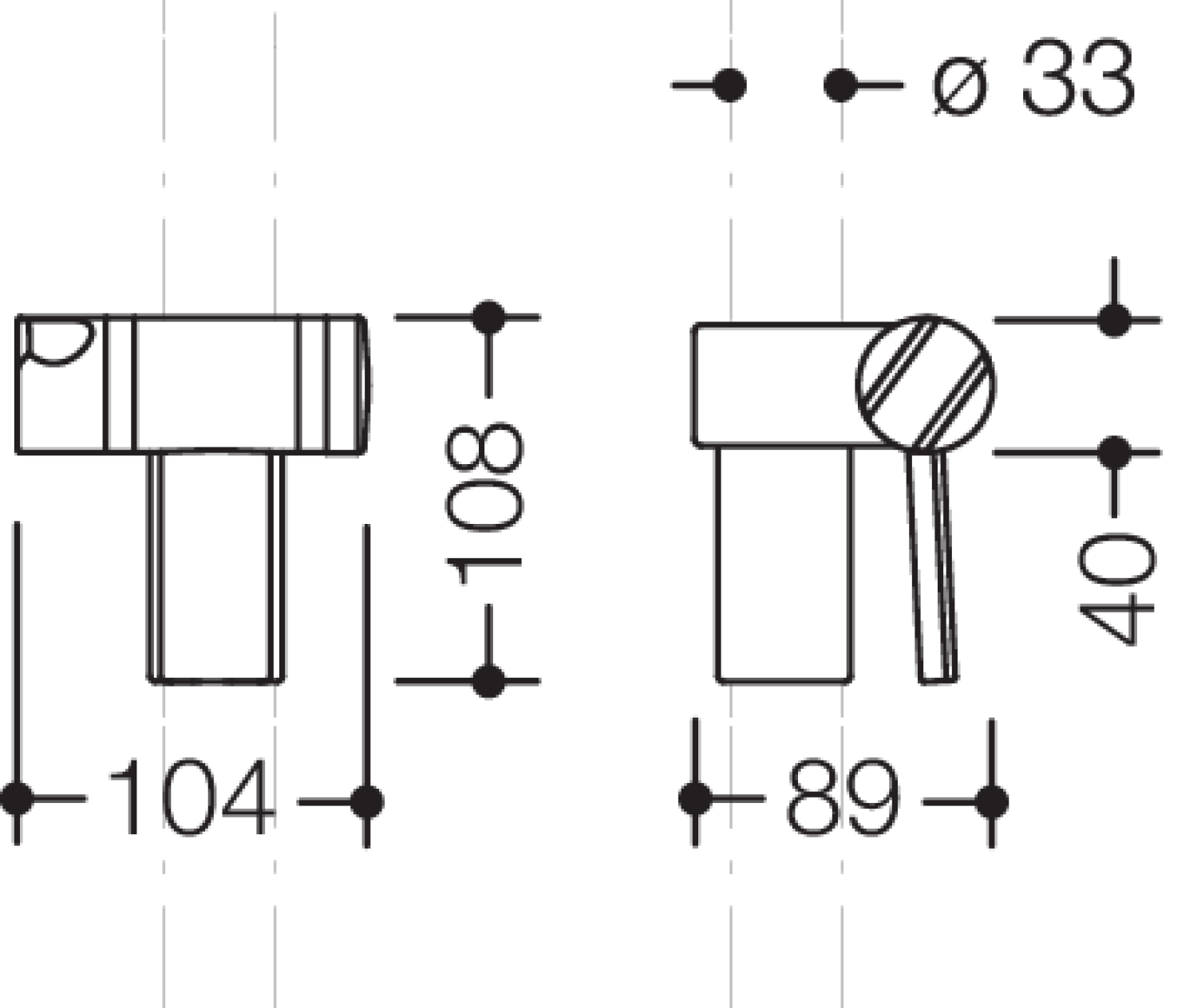 HEWI Brausehalter Ser 805, Polyamid reinweiß