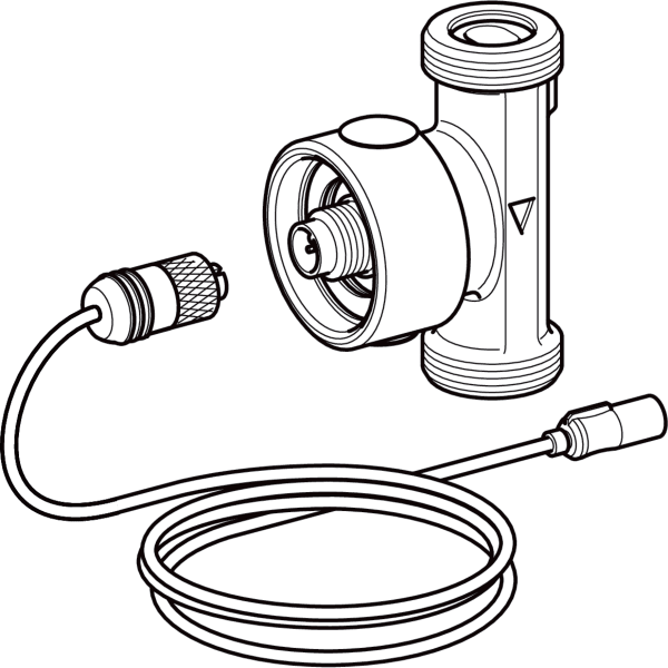 Geberit Temperatur- und Volumenstromsensor mit Buchsenende, extern, G3/4, DN15