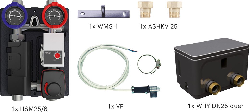 BOSCH Heizkreis-Standardpaket BOPA HKW09 1 gemischter Heizkreis, hydraul. Weiche