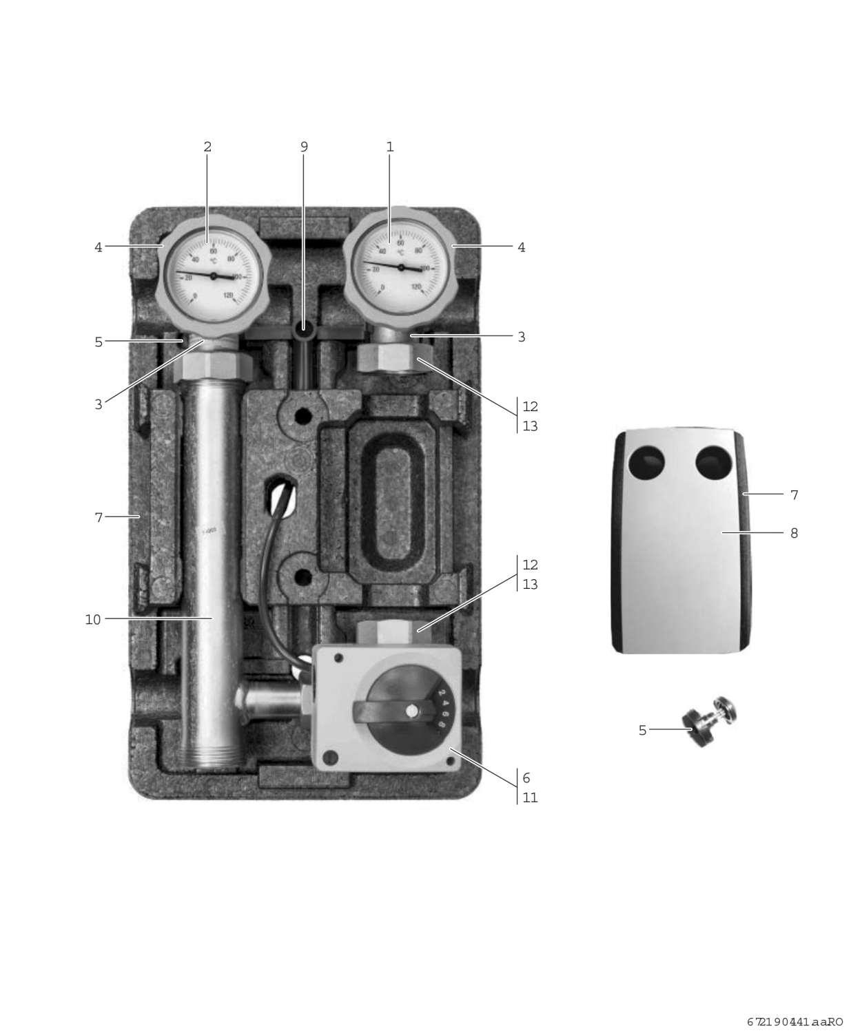 BOSCH Zubehör für Luftwärmepumpen MMH 32 Heizkreis-Set mit Mischer, DN32