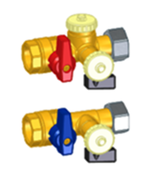 Remeha Set für externen Heizkreis 3/4" bestehend aus zwei Kugelhähnen 3/4"