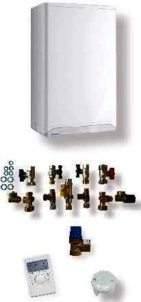 MHG Paket ecoGas ProX 18/26 mit RSC-OT, Außenfühler und Anschluss-Set