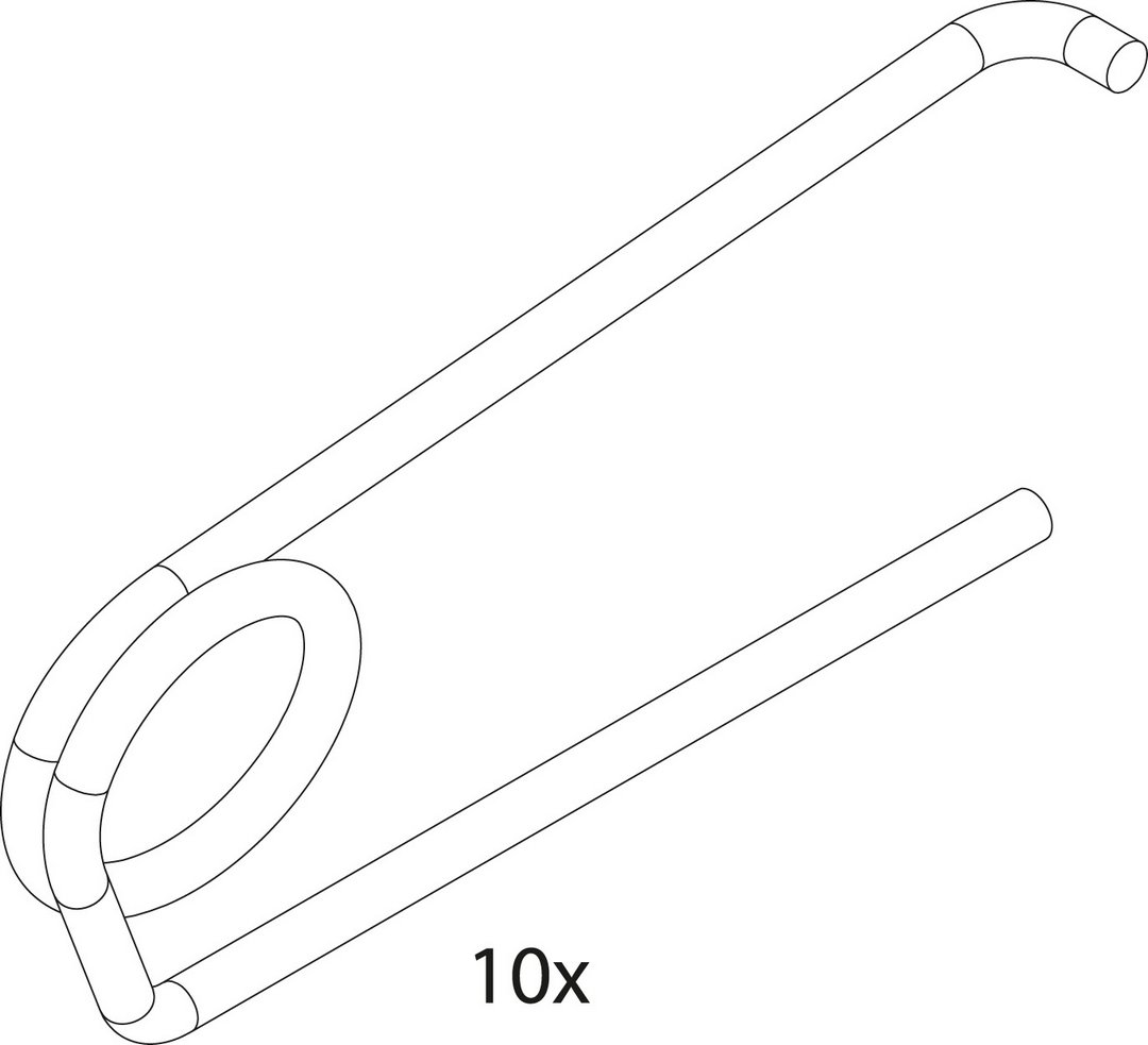 BOSCH Ersatzteil TTNR: 87167711670 Haltefeder 10mm (10x)