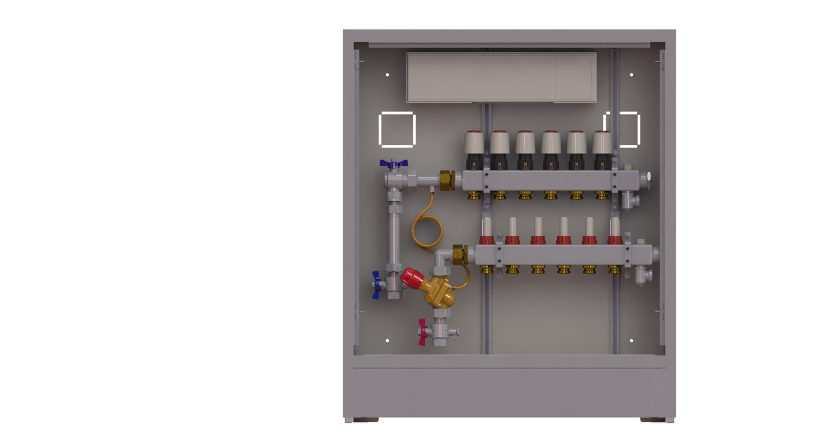 Danfoss Station UnoFloor Comfort 6L 6 HK, links mit AB-PM-Set, 230V