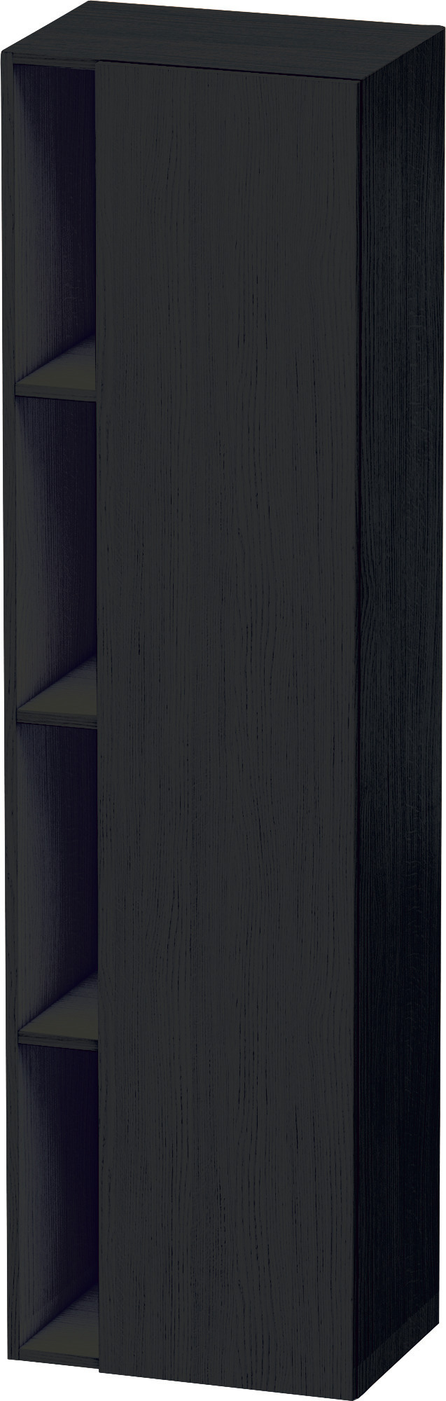 Duravit Hochschrank DuraStyle,360x500x1800mm, 1Tür,TA rechts,Eiche Schwarz