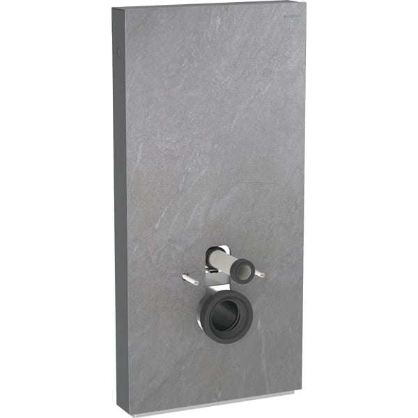 Geberit Monolith Sanitärmodul für Wand-WC 101cm Steinzeug Schieferoptik, Alu.