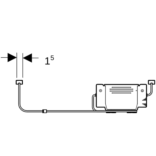 Geberit Lichtleiste für Schublade, L:35cm
