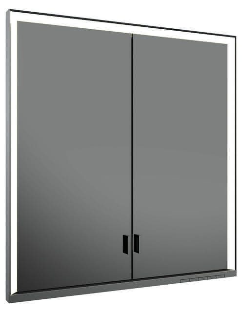 KEUCO SPS R. Lumos 14317, ohne Ablagef., Einbau, silb-elox., 700x735x165mm