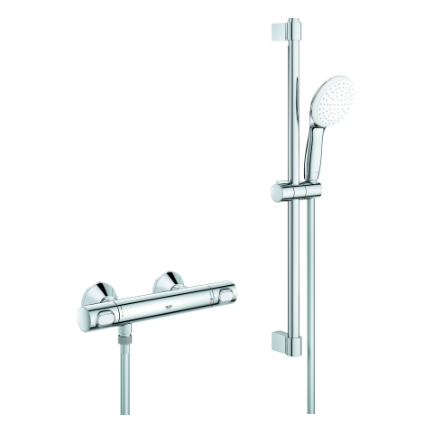 GROHE THM-Brausebatterie Grohtherm 500 34796_1 mit Brausegarnitur 600mm chrom