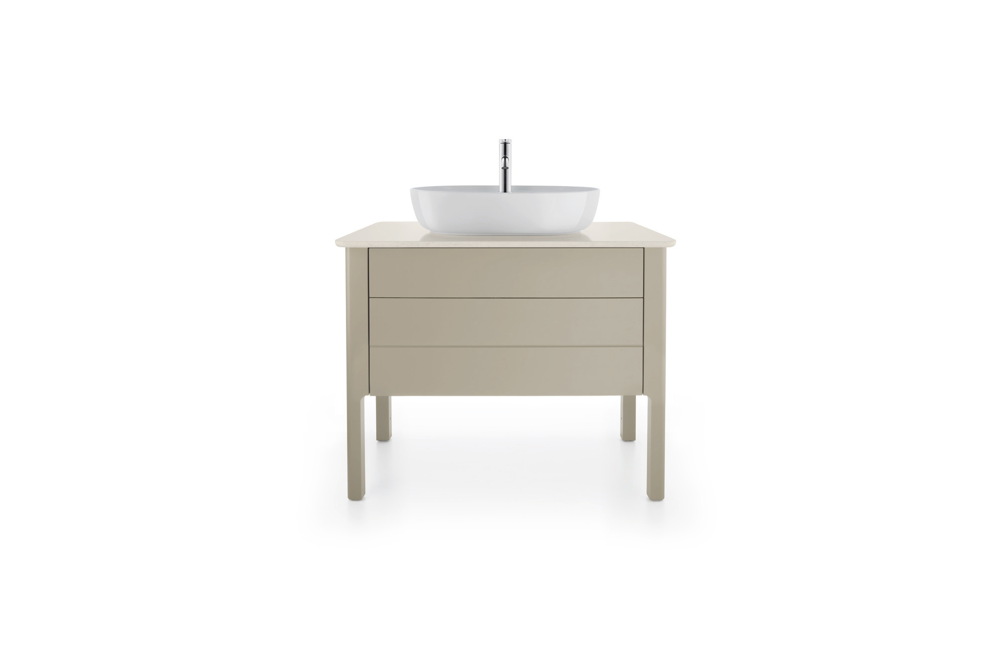 Duravit Luv WTU bodenstehend, 1 Schubkasten, 1 Auszug,743x938x570mm,Taupe Seidenmatt