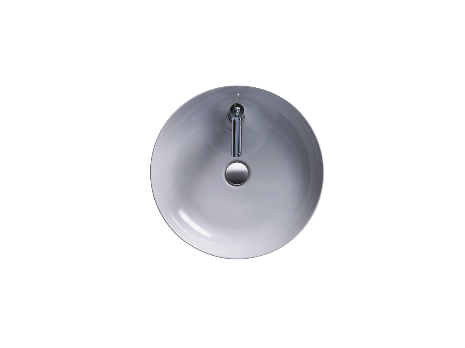 DU Aufsatzbecken Cape Cod 480 mm mit Armatureninsel, ohne ÜL, weiß