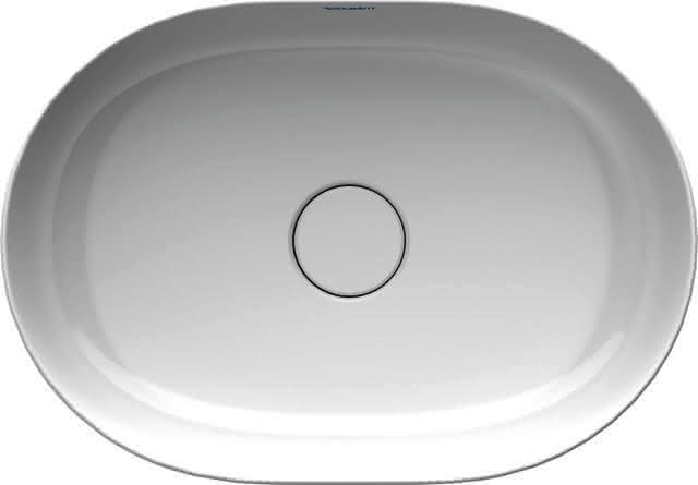 DU Aufsatzbecken Luv 500x350mm geschliffen, o.ÜL, o.HLB, weiß