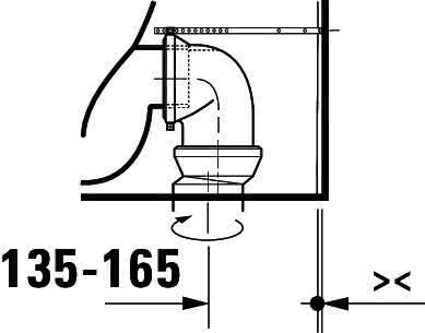 DU Stand WC für Kombination ME by Starck 650mm, weiß, TS, rimmless, HygieneGlaze