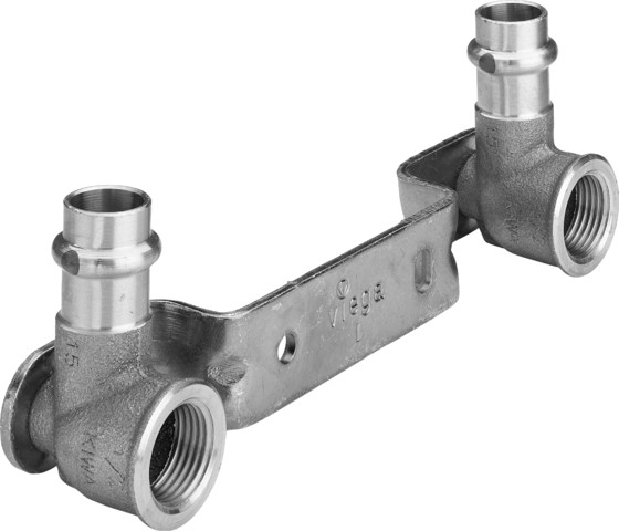 Viega Montageeinheit mit SC Sanpress 2222 in 15mmxRp1/2x150mm Siliziumbronze