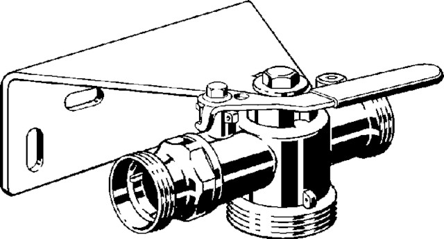Viega Gaszähler-Kugelhahn G2112.2 in G1 3/8 Messing