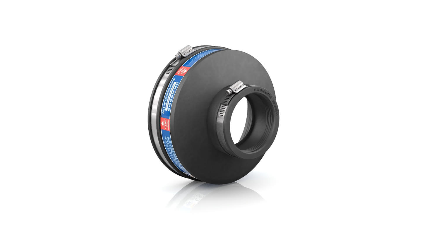 CR Adapterkupplung CAC 1153, bis 0,6 bar (100-115mm auf 50-64mm), EPDM / V2A