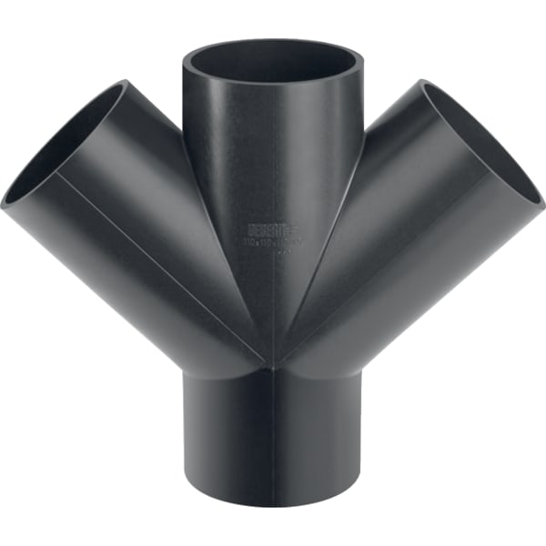 Geberit PE Abzweig 45Gr Zweifach d110/110