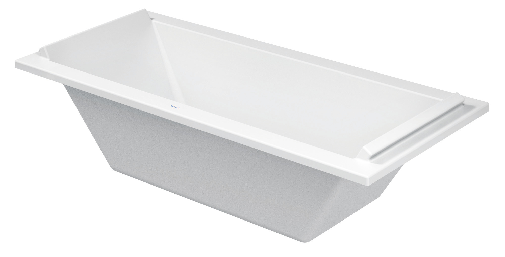 DU Starck Badewanne 1800x800 Einbau Mittelabl.,Rückenschr. 2 L/R, Weiß