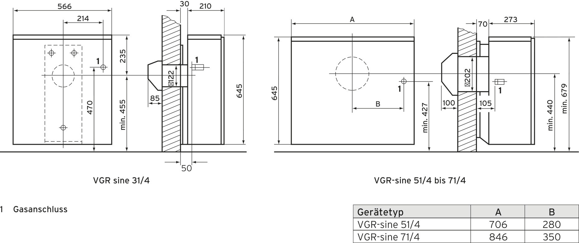 Vaillant Gas-Raumheizaut. VGR-sine 31/4E für Außenwandanschluss, cremeweiß/grau
