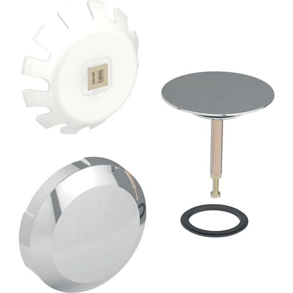 Geberit Fertigbauset für Badewannenablauf d52-12, chrg