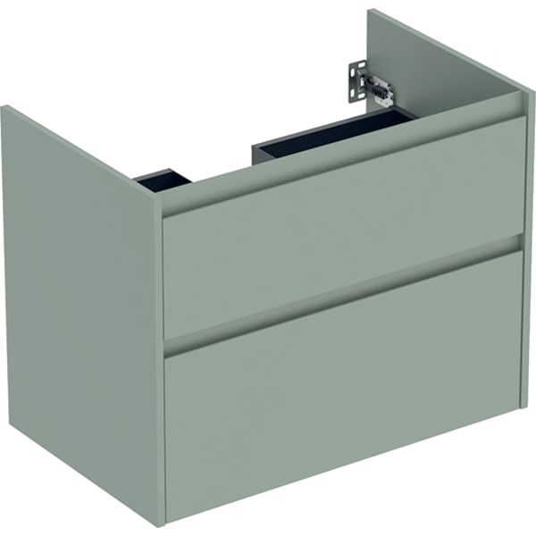 Geberit Unterschrank für MWT, 2 Schubladen B:80cm, salbeigrün matt