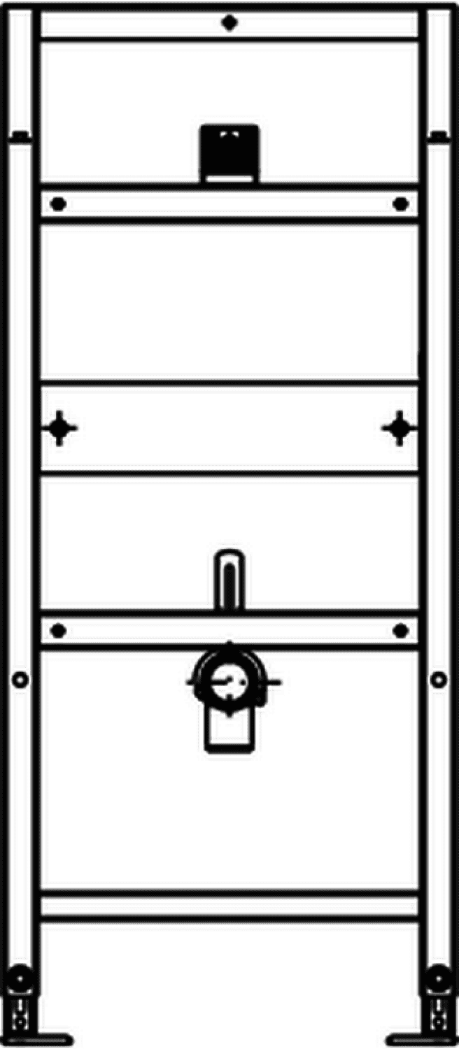 nextVIT Urinal-Element AP-Spülsystem SBH 120 Elektronisch/Mechanisch