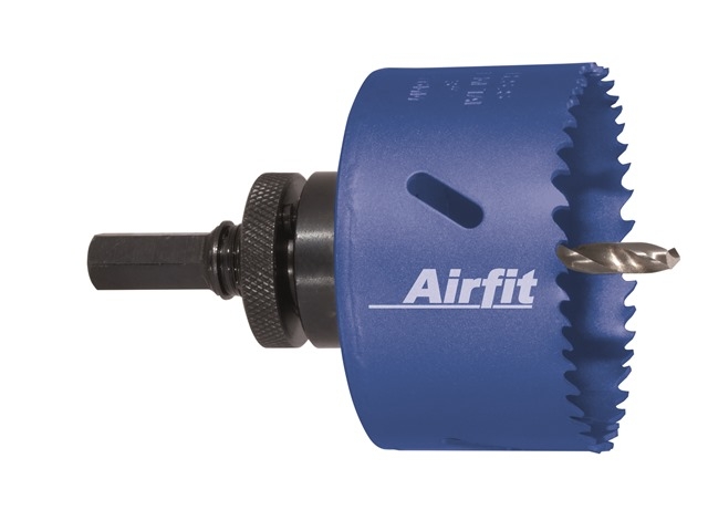 airfit Kreisschneider 86mm,HSS Bimetall mit Aufnahme, für Kunststoff u. Metall
