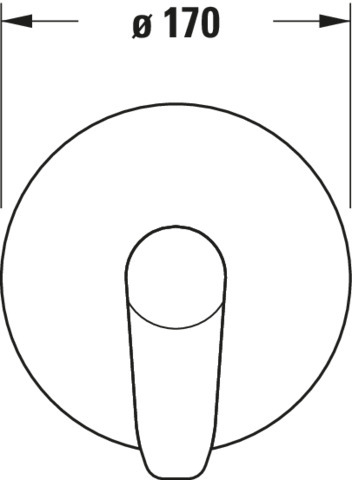 DU B1 Einhebel-Bidetmischer, 170x170x86, Anzahl Verbraucher: 1, Chrom