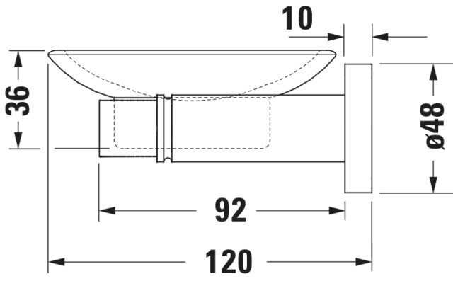 DU D-Code Seifenschale Pos Links Chrom