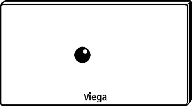 Viega Abdeckplatte 8326.4 Visign for Public 6 in Edelstahl weiß-alpin