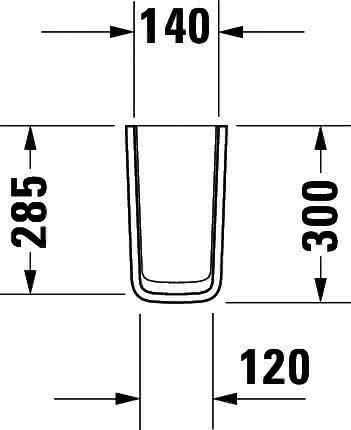 DU Halbsäule ME by Starck für 233565, 233560, 233555, weiß