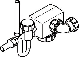 BOSCH Ersatzteil TTNR: 7747020450 Siphon mit Schwimmer V2 everp