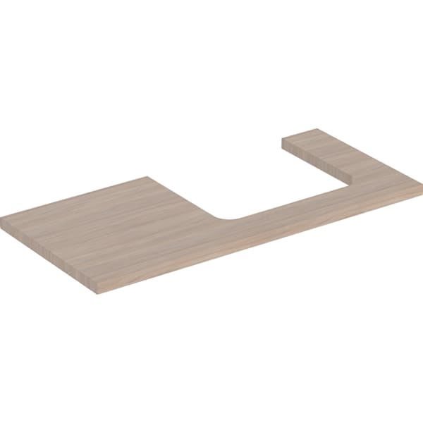 Geberit ONE WT-Platte, Ausschnitt re, für AWT 105x3x47cm, Eiche