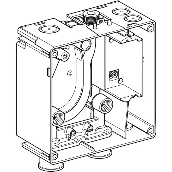 Geberit AP-Funktionsbox, f. Piave und Brenta WT-Armatur, Standmontage