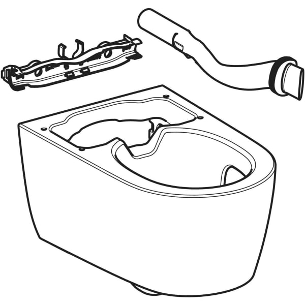 Geberit WC-Keramik f. Geberit AquaClean Sela weiß matt