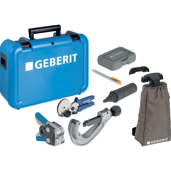 Geberit FlowFit Koffer bestückt mit Einsatz 10-P, d16-40, Komp. 1