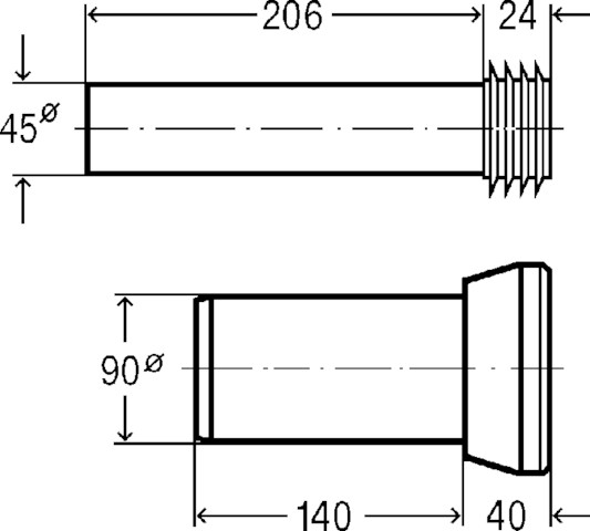 Viega Montagesatz 8010.27 in DN90 Kunststoff schwarz
